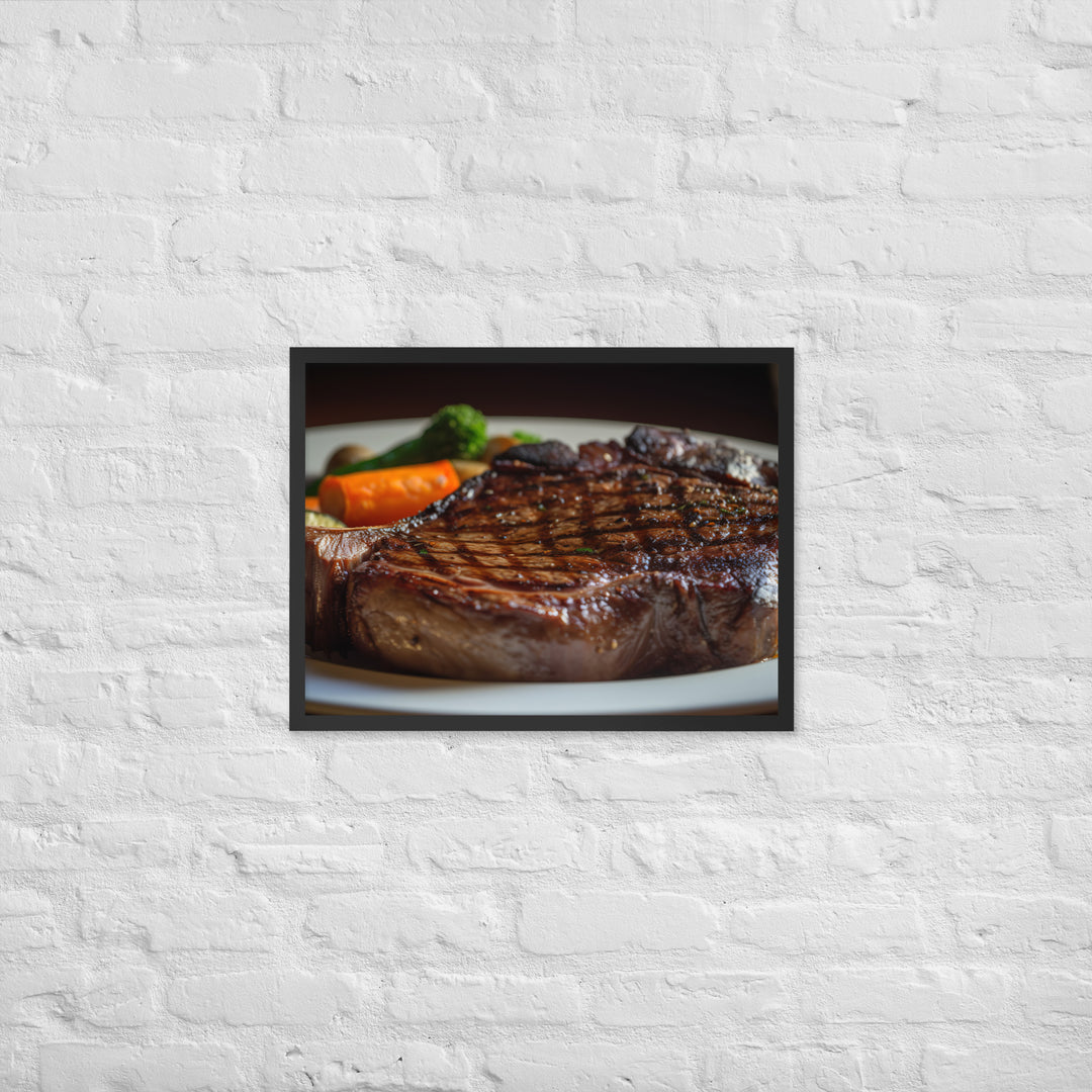 Grilled Ribeye Framed poster 🤤 from Yumify.AI