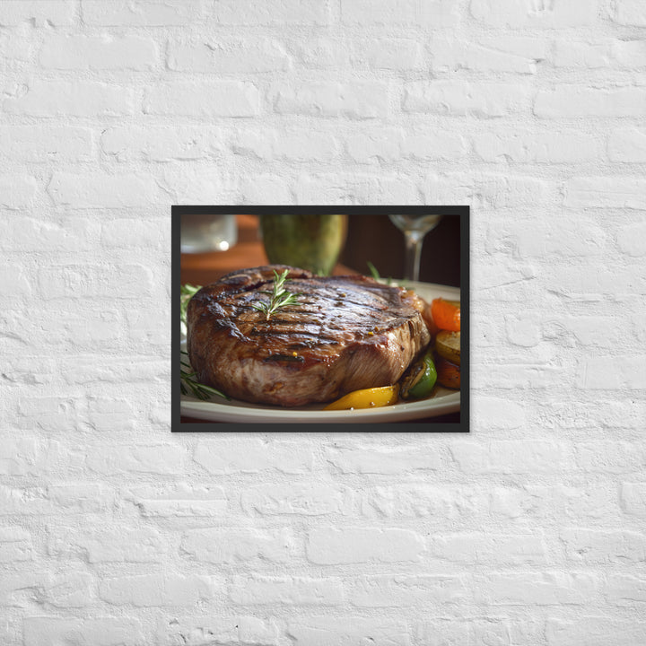 Grilled Ribeye Framed poster 🤤 from Yumify.AI