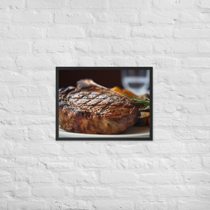 Grilled Ribeye Framed poster 🤤 from Yumify.AI