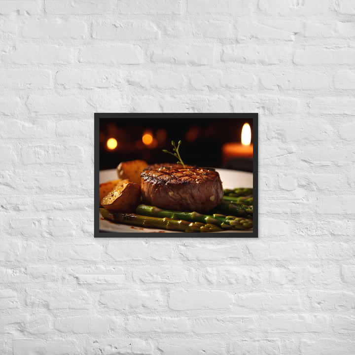 Grilled Filet Mignon Framed poster 🤤 from Yumify.AI