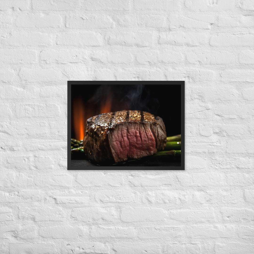 Grilled Filet Mignon Framed poster 🤤 from Yumify.AI