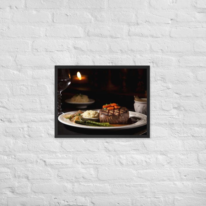 Filet Mignon Dinner Framed poster 🤤 from Yumify.AI