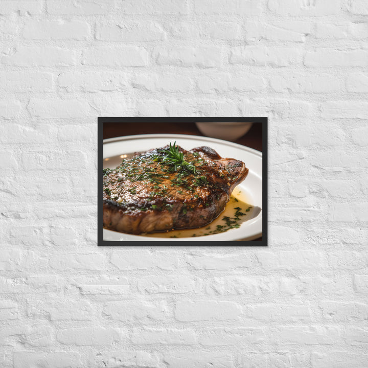 Butter Basted Ribeye Framed poster 🤤 from Yumify.AI
