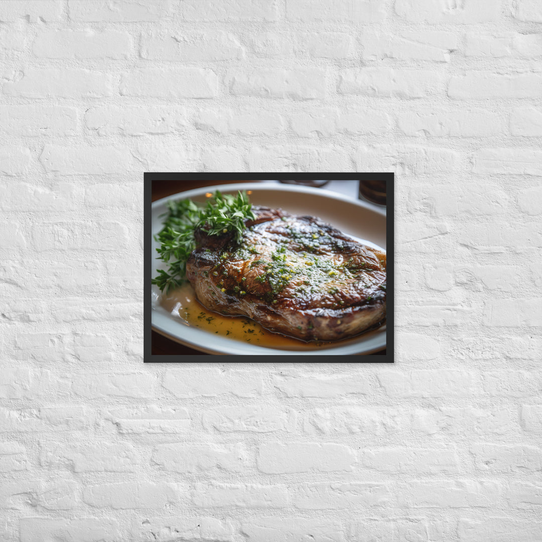 Butter Basted Ribeye Framed poster 🤤 from Yumify.AI