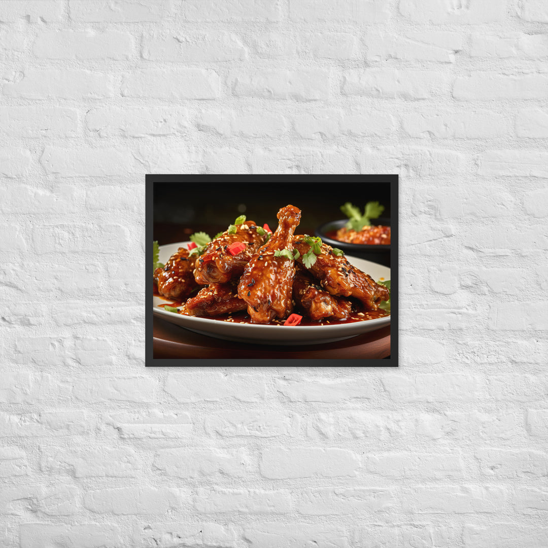 Thai Chili Wings Framed poster 🤤 from Yumify.AI