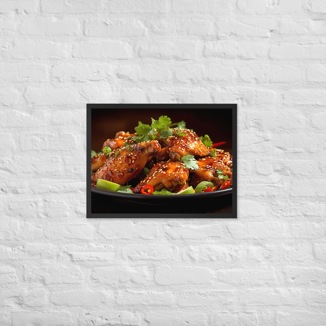 Thai Chili Wings Framed poster 🤤 from Yumify.AI