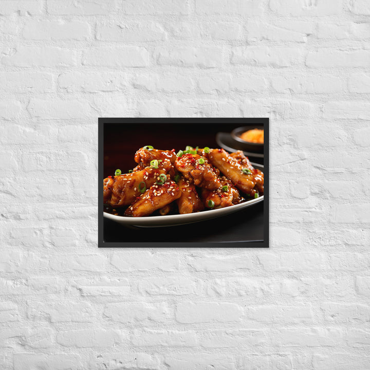 Teriyaki Wings Framed poster 🤤 from Yumify.AI