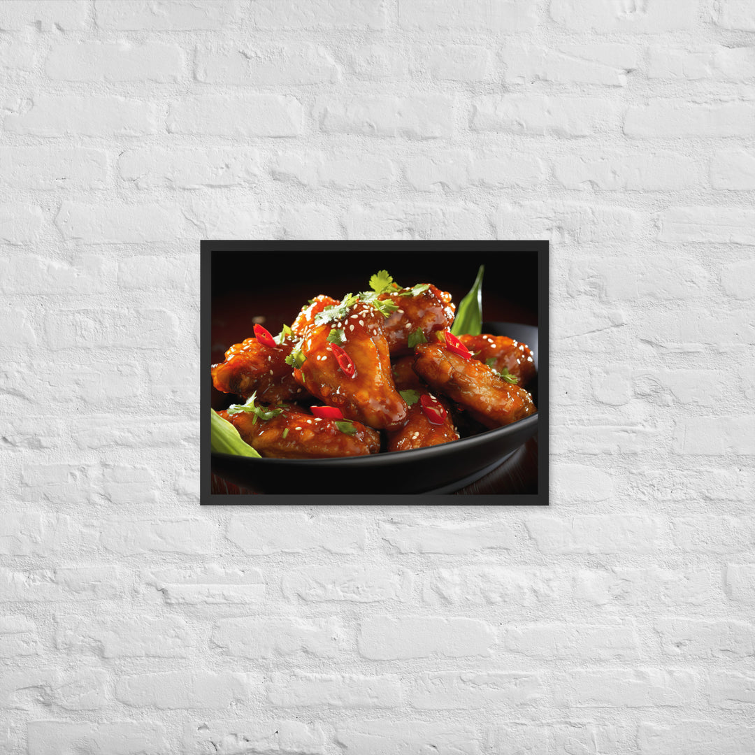 Thai Chili Wings Framed poster 🤤 from Yumify.AI