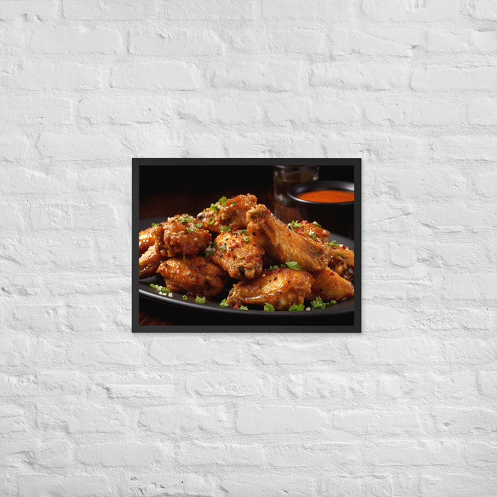 Cajun Wings Framed poster 🤤 from Yumify.AI