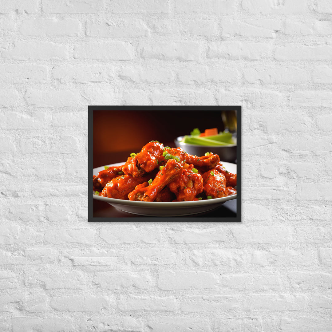 Buffalo Wings Framed poster 🤤 from Yumify.AI