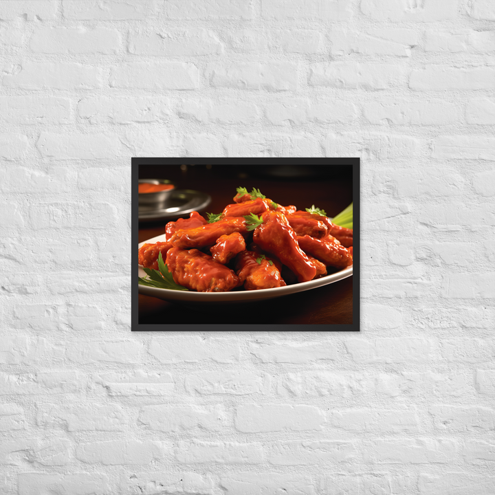 Buffalo Wings Framed poster 🤤 from Yumify.AI