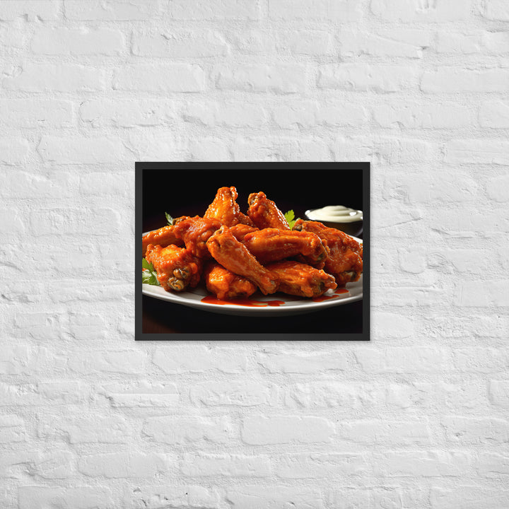 Buffalo Wings Framed poster 🤤 from Yumify.AI