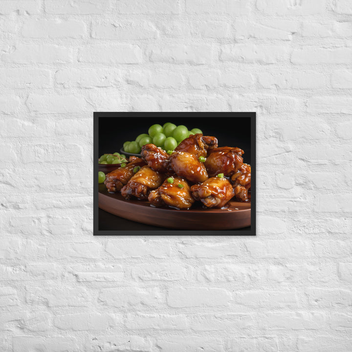 Teriyaki Wings Framed poster 🤤 from Yumify.AI