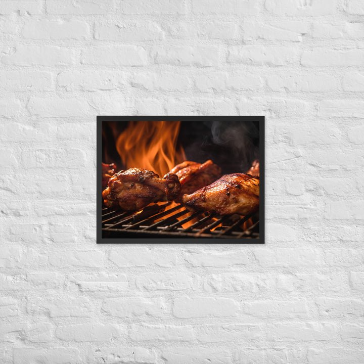 BBQ Wings Framed poster 🤤 from Yumify.AI