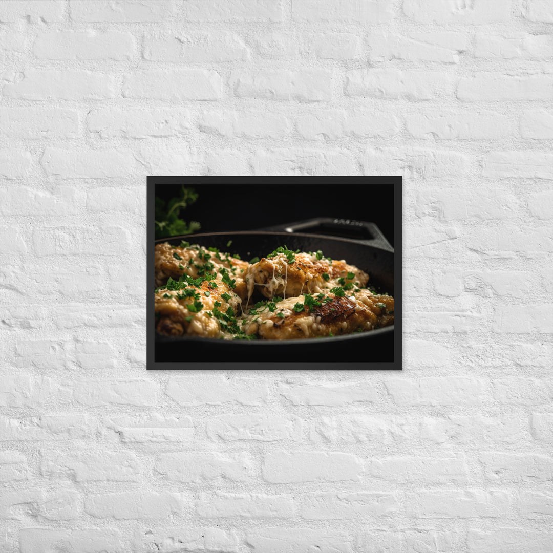 Garlic Parmesan Wings Framed poster 🤤 from Yumify.AI