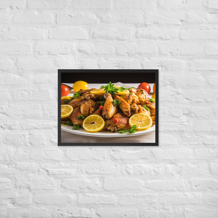 Honey Mustard Wings Framed poster 🤤 from Yumify.AI