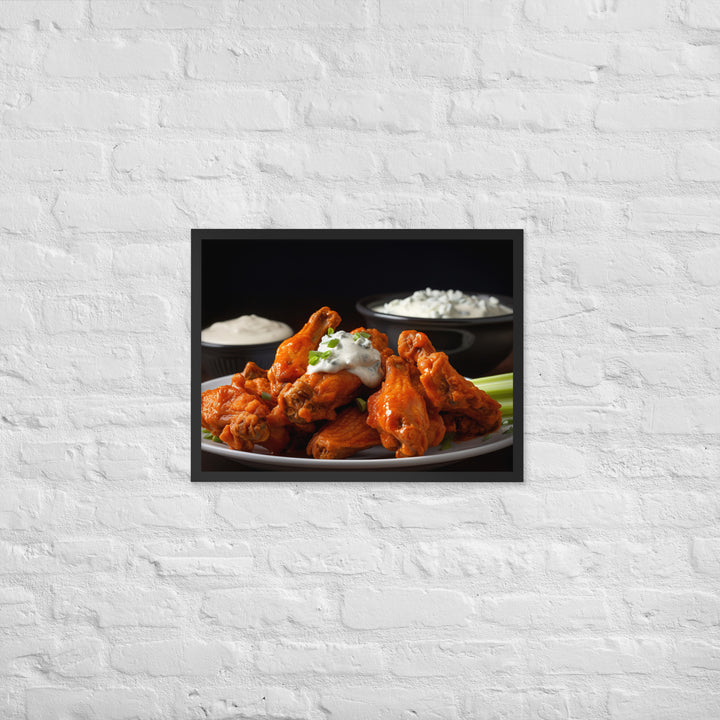 Buffalo Wings Framed poster 🤤 from Yumify.AI