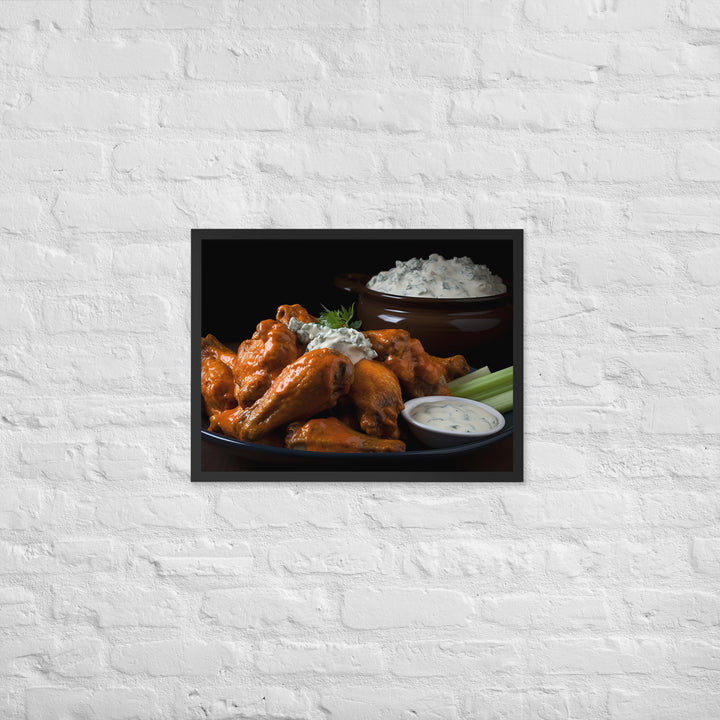 Buffalo Wings Framed poster 🤤 from Yumify.AI