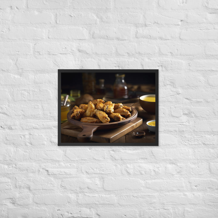 Honey Mustard Wings Framed poster 🤤 from Yumify.AI