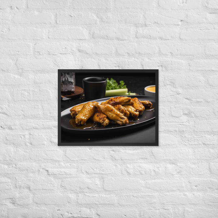 Honey Mustard Wings Framed poster 🤤 from Yumify.AI