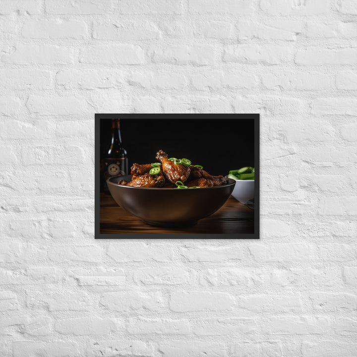 Teriyaki Wings Framed poster 🤤 from Yumify.AI