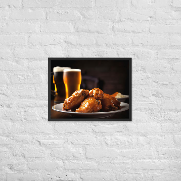 Buffalo Wings Framed poster 🤤 from Yumify.AI