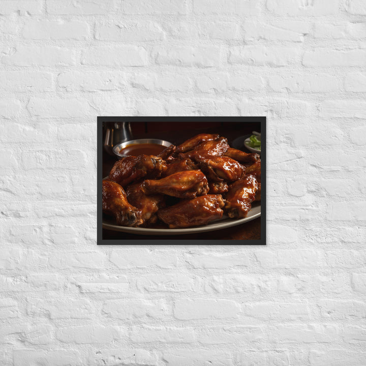 BBQ Wings Framed poster 🤤 from Yumify.AI