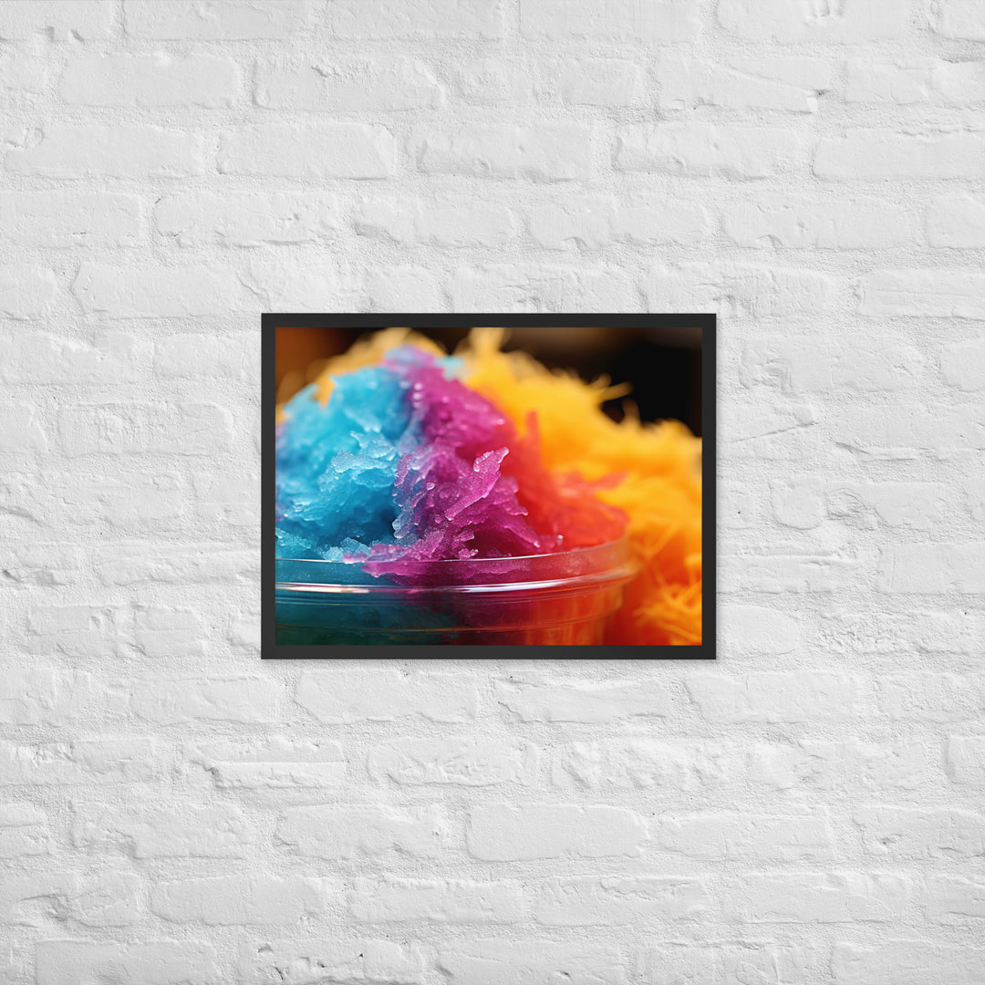 Shave Ice Framed poster 🤤 from Yumify.AI