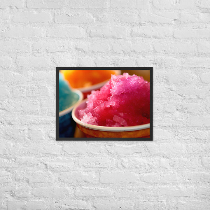 Shave Ice Framed poster 🤤 from Yumify.AI