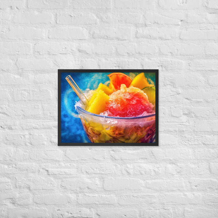 Shave Ice Framed poster 🤤 from Yumify.AI