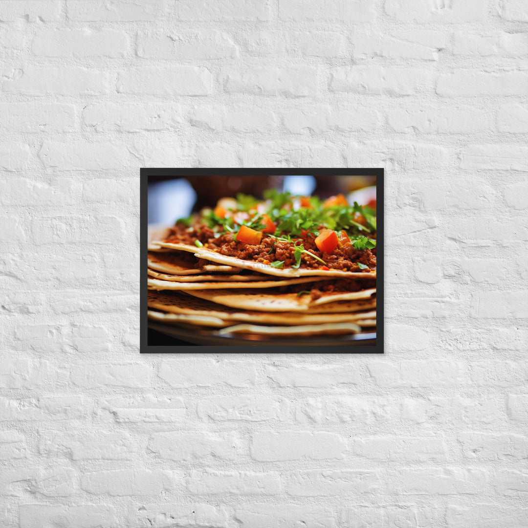 Lahmacun Framed poster 🤤 from Yumify.AI