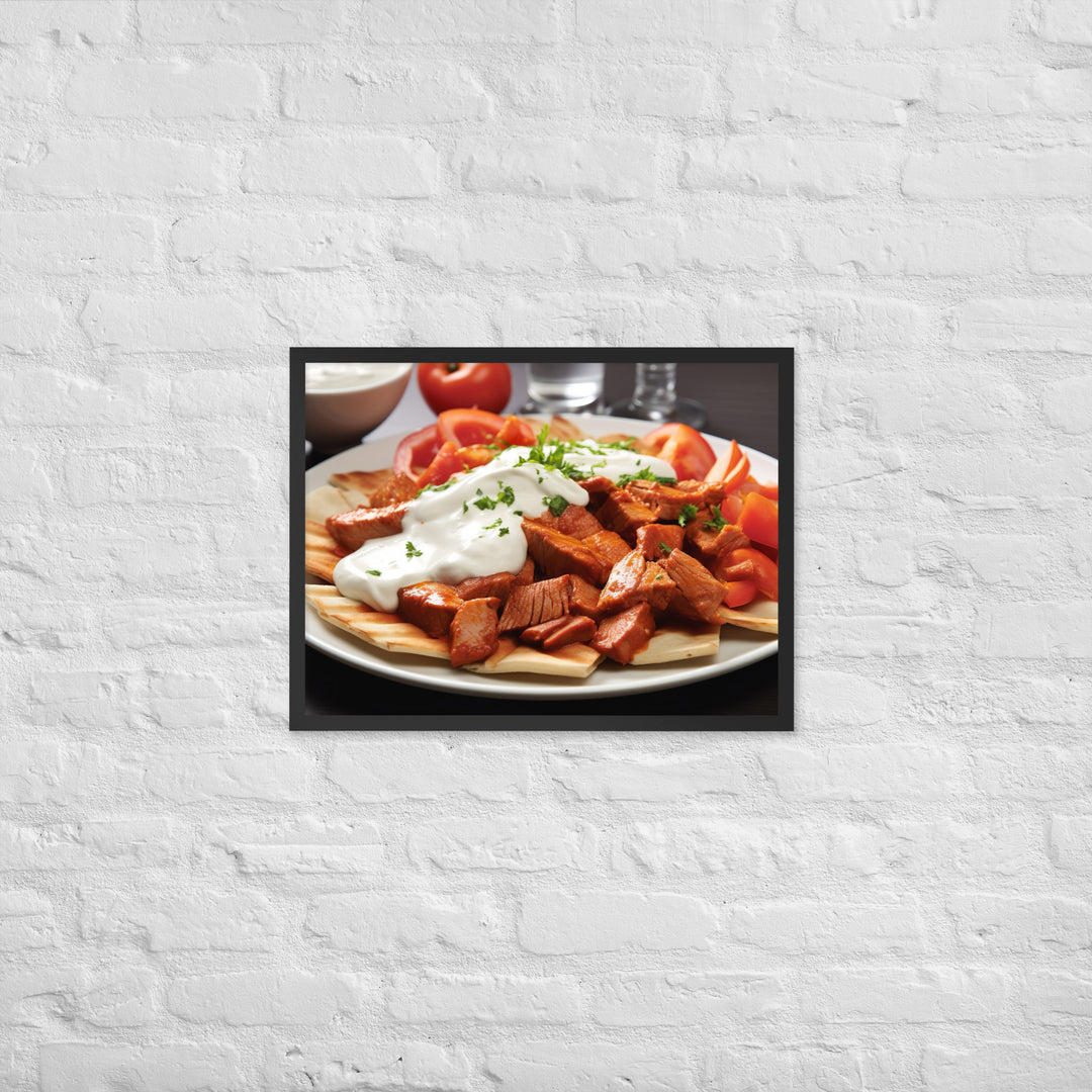 Iskender Kebab Framed poster 🤤 from Yumify.AI