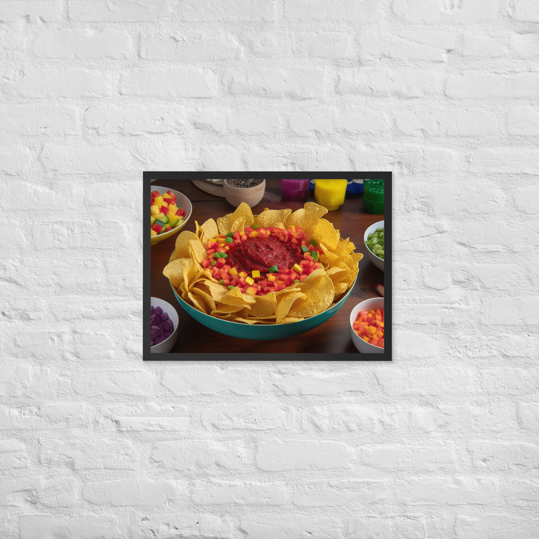 Party Perfect Chips and Salsa Framed poster 🤤 from Yumify.AI