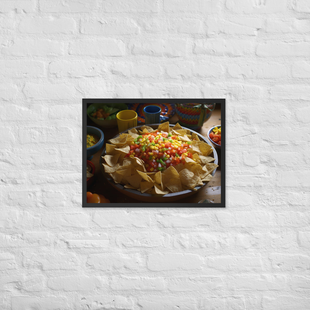 Party Perfect Chips and Salsa Framed poster 🤤 from Yumify.AI