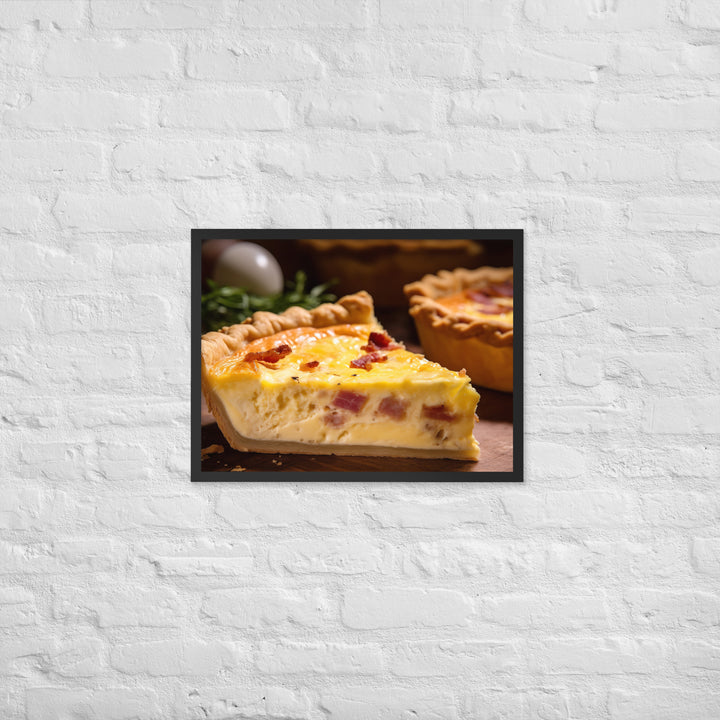 Quiche Lorraine Framed poster 🤤 from Yumify.AI