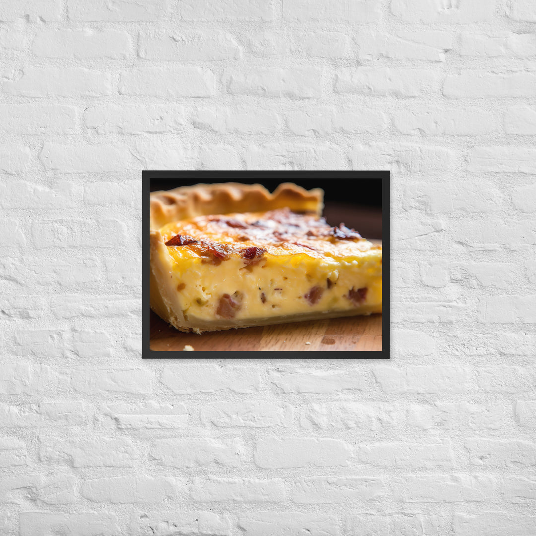 Quiche Lorraine Framed poster 🤤 from Yumify.AI