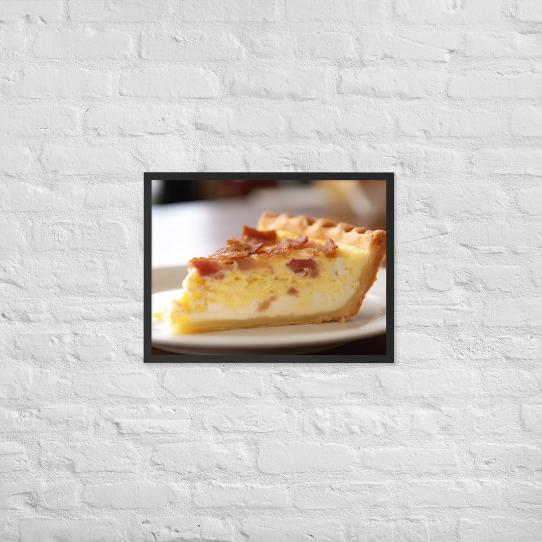 Quiche Lorraine Framed poster 🤤 from Yumify.AI