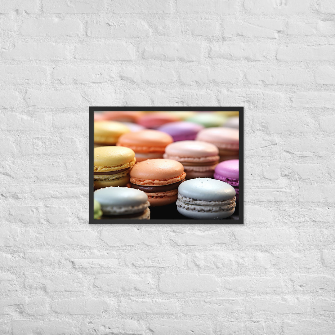 Macarons Framed poster 🤤 from Yumify.AI