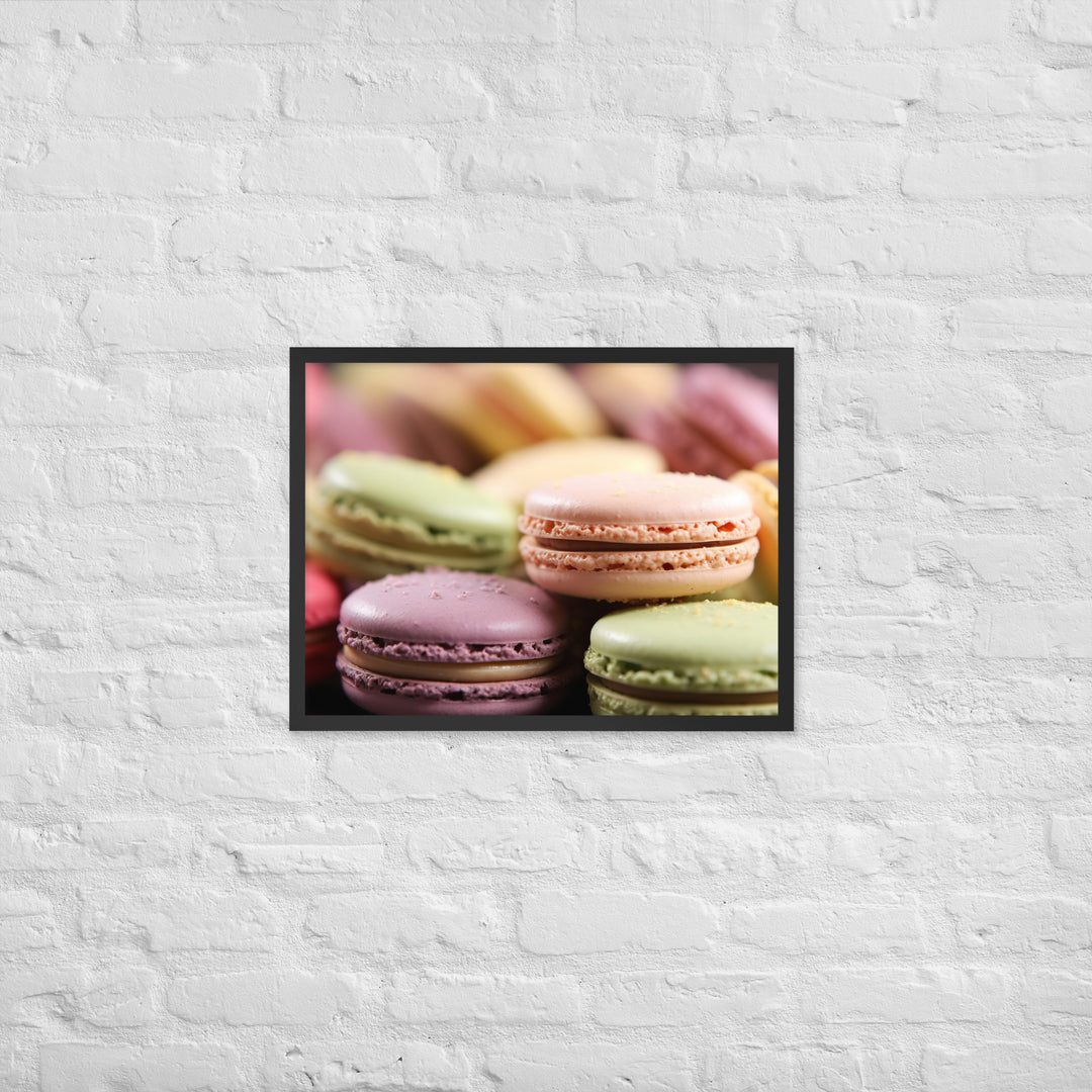 Macarons Framed poster 🤤 from Yumify.AI