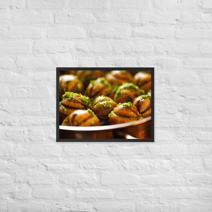 Escargots de Bourgogne Framed poster 🤤 from Yumify.AI