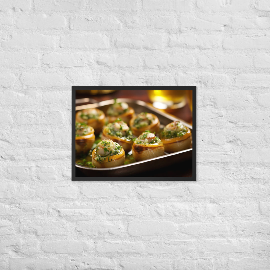 Escargots de Bourgogne Framed poster 🤤 from Yumify.AI