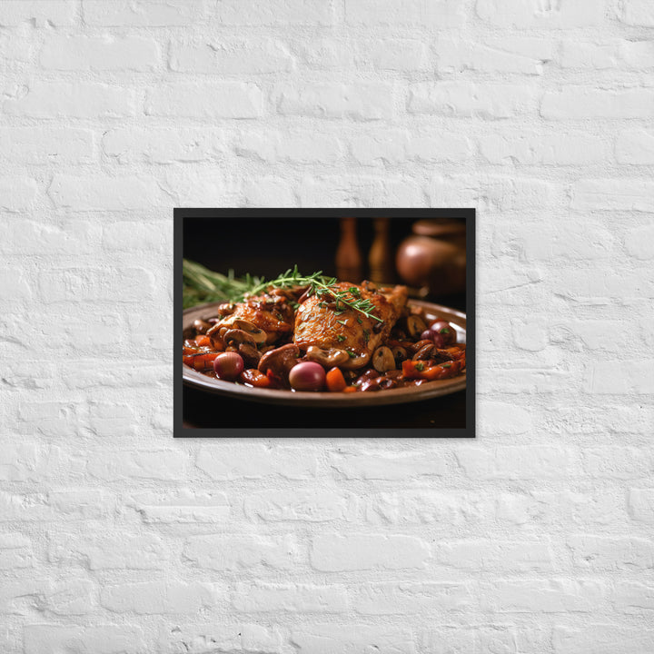 Coq au Vin Framed poster 🤤 from Yumify.AI