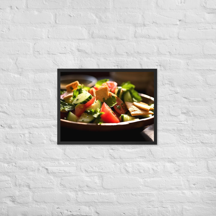 Fattoush Framed poster 🤤 from Yumify.AI