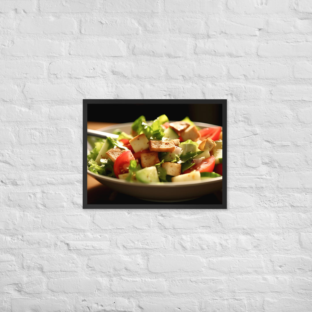 Fattoush Framed poster 🤤 from Yumify.AI