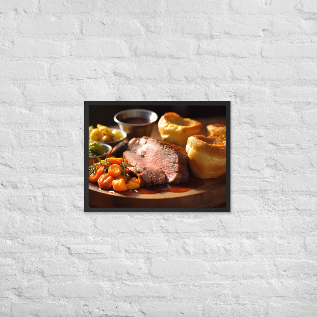 Roast Beefand Yorkshire Pudding Framed poster 🤤 from Yumify.AI