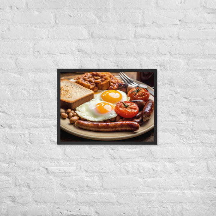 Full English Breakfast Framed poster 🤤 from Yumify.AI