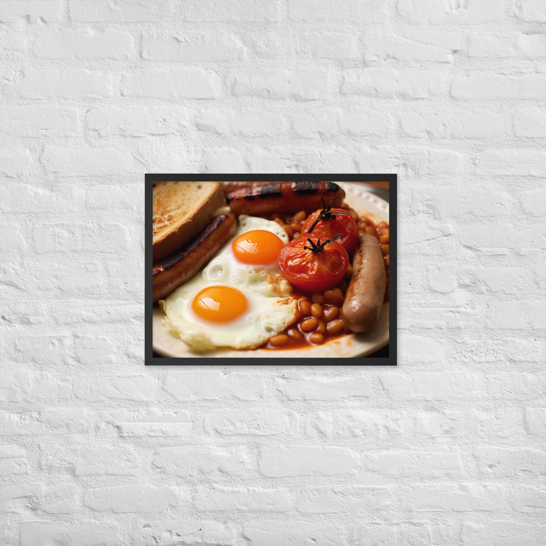 Full English Breakfast Framed poster 🤤 from Yumify.AI