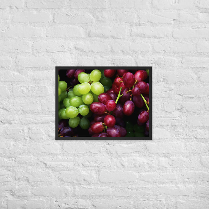 Grapes Framed poster 🤤 from Yumify.AI