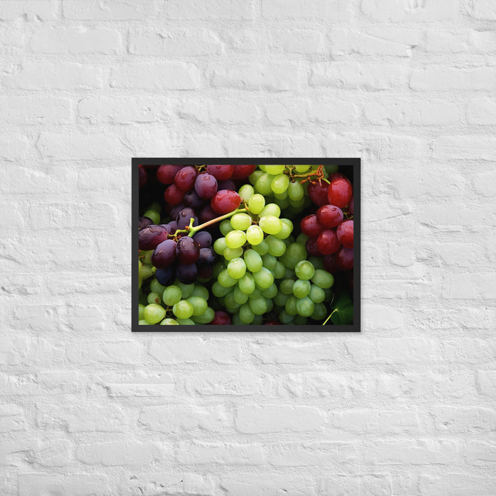 Grapes Framed poster 🤤 from Yumify.AI