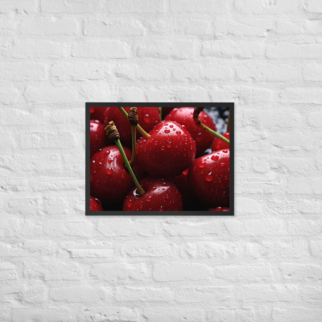 Cherry Framed poster 🤤 from Yumify.AI